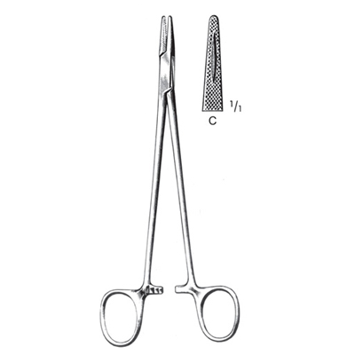 Needle Holders with Carbide Tips & Handle