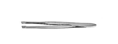 Tweezers with half slanted point